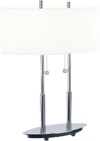 Table Lamp in Polished Steel - Bliss