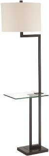 Floor Table Lamp with Glass Tray Table - Rudko