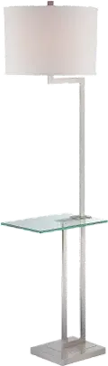 Floor Table Lamp with Glass Tray Table - Rudko