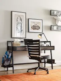 Two Tone Industrial Modern Writing Desk - #myroom