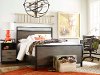 Clearance Two Tone Modern Industrial Full Size Bed - #myroom