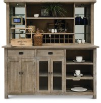 Distressed Buffet and Hutch - Mountain Smoke
