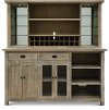 Distressed Buffet and Hutch - Mountain Smoke-2