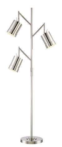 3-Lite Metal Floor Lamp - Tindra