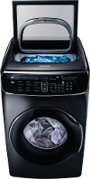 WV55M9600AV Samsung 5.5 Total cu. ft. High-Efficiency FlexWash Washer - Black Stainless Steel