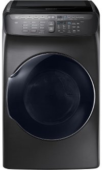 DVE55M9600V Samsung 7.5 cu. ft. Electric FlexDry Dryer with Steam - Black Stainless Steel