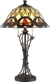 Dark Bronze Tiffany-Style Table Lamp - Odetta