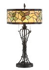 Tiffany Dark Bronze Table Lamp - Olivia