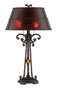 Mica Shade Table Lamp - Rossa