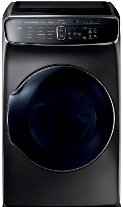 DVE60M9900V Samsung Electric FlexDry Dryer with Steam - 7.5 Cu. Ft. Black Stainless Steel