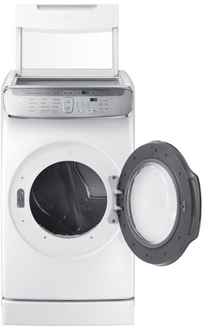 DVG60M9900W Samsung Gas FlexDry Dryer with Steam - 7.5 Cu. Ft. White