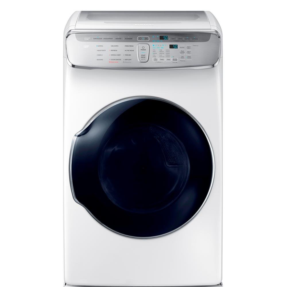 DVG60M9900W Samsung Gas FlexDry Dryer with Steam - 7.5 Cu. Ft. White-2