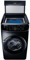 DVG60M9900V Samsung Gas FlexDry Dryer with Steam - 7.5 Total cu. ft. Black Stainless Steel