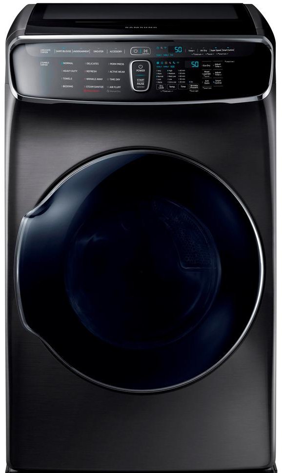 DVG60M9900V Samsung Gas FlexDry Dryer with Steam - 7.5 Total cu. ft. Black Stainless Steel-2