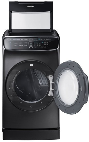 DVG60M9900V Samsung Gas FlexDry Dryer with Steam - 7.5 Total cu. ft. Black Stainless Steel-4