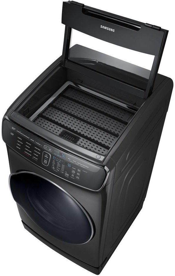 DVG60M9900V Samsung Gas FlexDry Dryer with Steam - 7.5 Total cu. ft. Black Stainless Steel-6