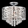 14 Inch Wide Cut Crystal Ceiling Light - Benedetta