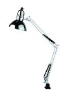 Chrome Functional Clamp On Lamp - Swing-arm