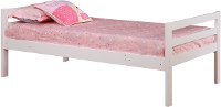 White Contemporary Triple Twin Bunk Bed - Milan-3