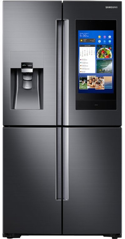 RF28M9580SG Samsung French Door Refrigerator - 36 Inch Black Stainless Steel