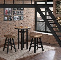 Natural and Black 3 Piece Pub Set- Gateway Collection