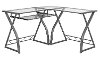 L-Shaped Glass Computer Desk - Gorton-2