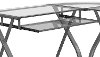 L-Shaped Glass Computer Desk - Gorton-5