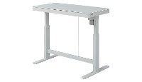 Contemporary White Height Desk - Adjustable