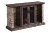 Faux Stone TV Stand with Fireplace (60 Inch) - Captain-2