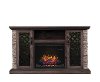 Faux Stone TV Stand with Fireplace (60 Inch) - Captain-5