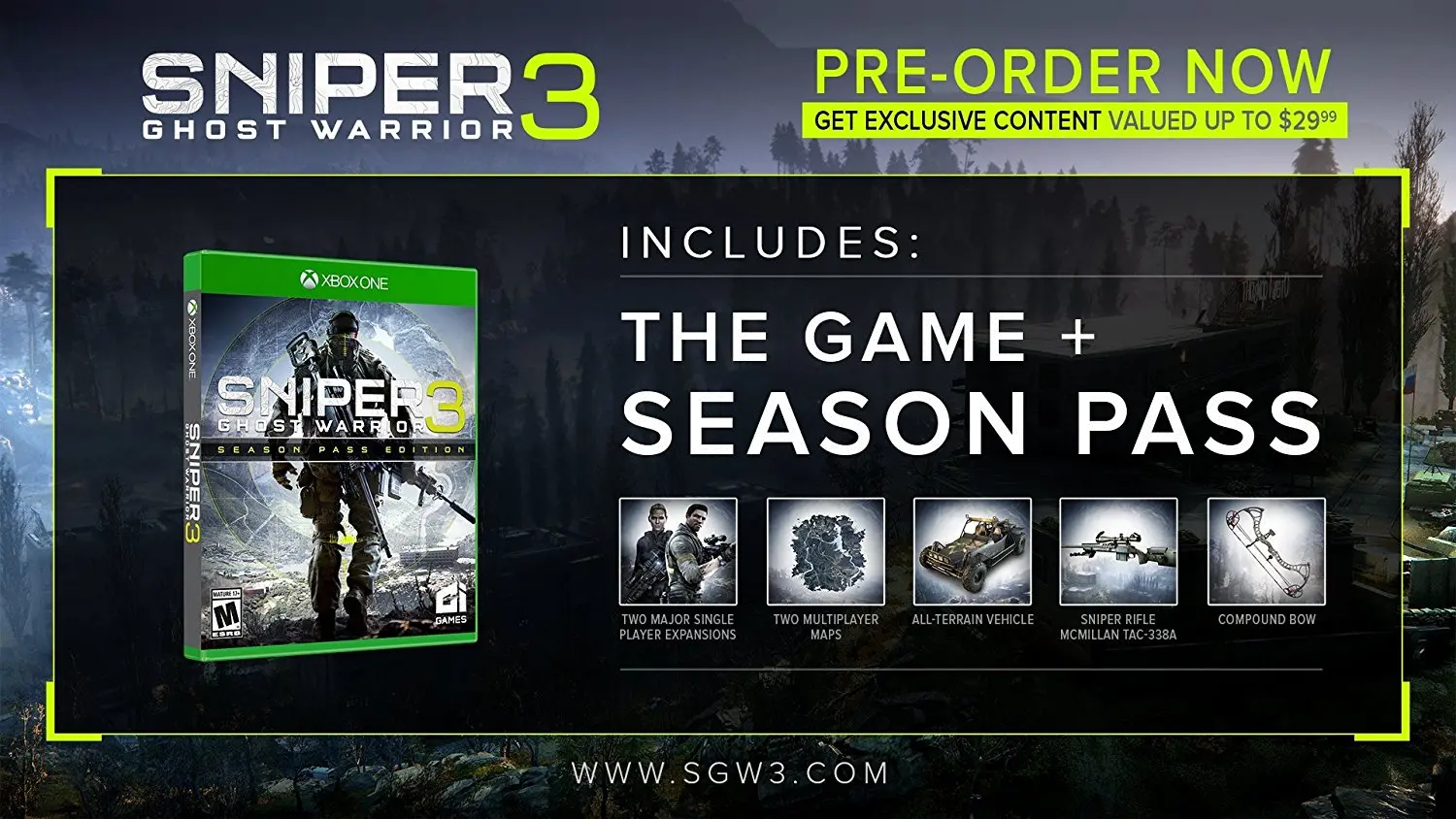 XB1 CIT 01514 Sniper Ghost Warrior 3: Season Pass Edition - Xbox One-2