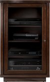 Espresso Brown Audio Video Component Cabinet-1