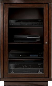 Espresso Brown Audio Video Component Cabinet