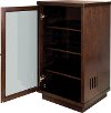 Espresso Brown Audio Video Component Cabinet-2