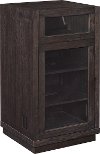 Dark Brown Audio Video Component Cabinet-1