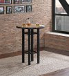 Natural and Black Pub Table - Gateway Collection
