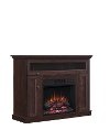 Dark Cherry TV Stand with Fireplace - Windsor-2