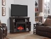 Dark Cherry TV Stand with Fireplace - Windsor-5