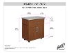 Oak Kitchen Cart with Stainless Steel Top - Madeline-7