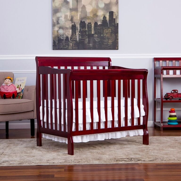Cherry Convertible 4-in-1 Mini Crib - Aden-1