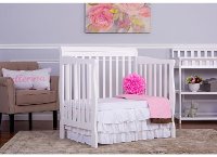 White Convertible 4-in-1 Mini Crib - Aden-2