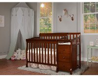 Espresso 4-in-1 Convertible Crib & Changer - Jayden