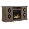 Modern Gray TV Stand with Fireplace (48 Inch) - Bayport-2