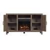 Spanish Gray TV Stand with Fireplace (53 Inch) - Humboldt-4