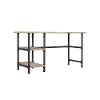 Industrial Oak Desk - Carver-1
