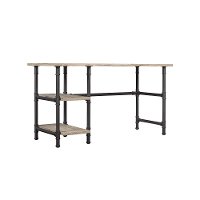 Industrial Oak Desk - Carver