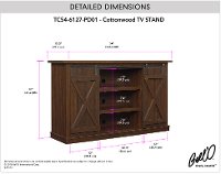 Espresso Brown TV Stand (54 Inch) - Cottonwood-7