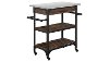 Espresso Brown Industrial Kitchen Cart - Caraway