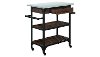 Espresso Brown Industrial Kitchen Cart - Caraway-3