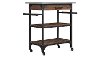 Espresso Brown Industrial Kitchen Cart - Caraway-4